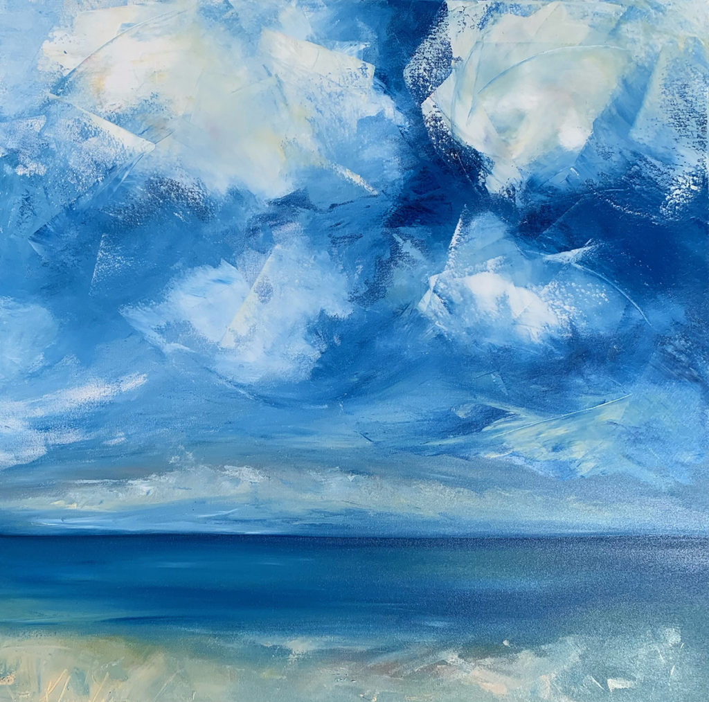 ocean scape painting oil on canvas